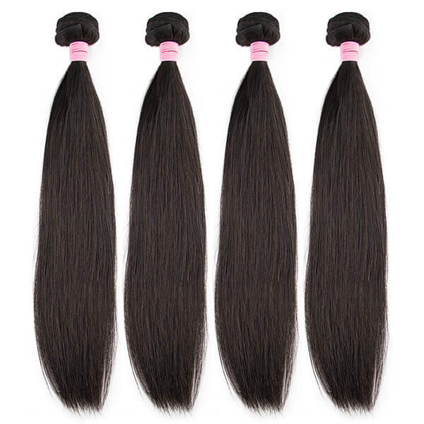 CLJHair 4x4 hd lace closure with 4 bundles straight human hair