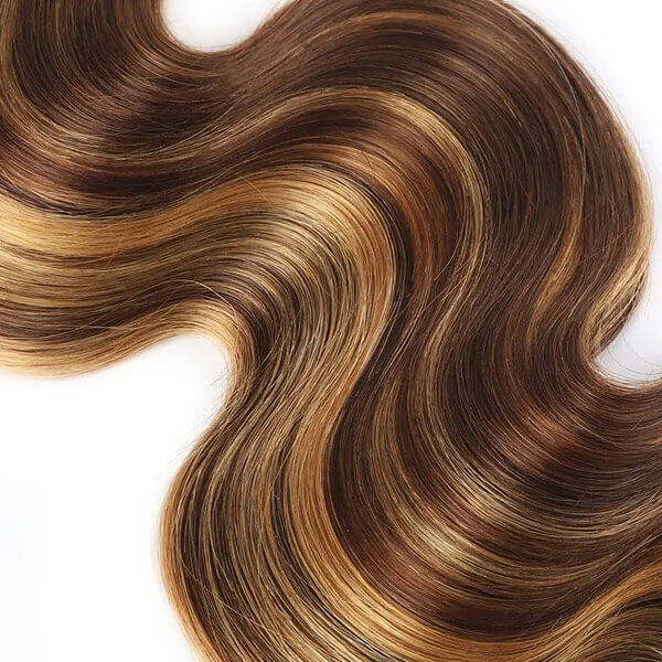 CLJHair Highlight p4/27 long hair quick weave bundles body wave