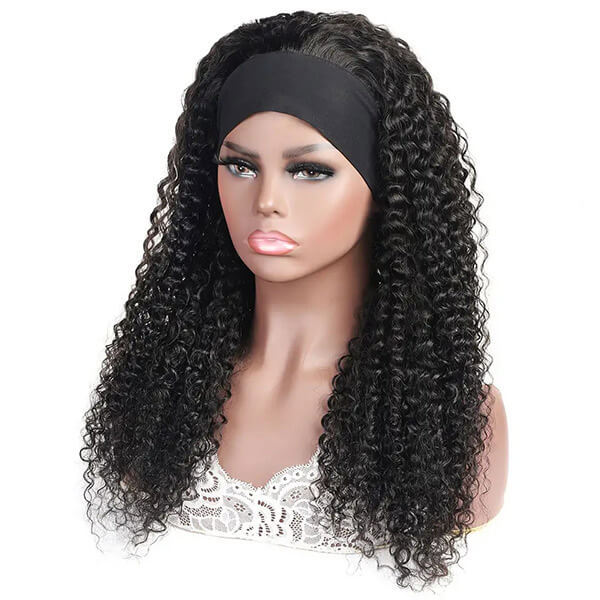 CLJHair curly headband half wigs human hair for african american