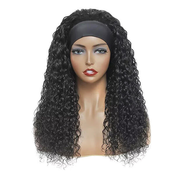 CLJHair styling water wave headband human virgin hair wigs for women