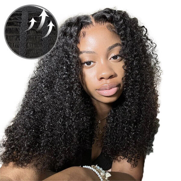 CLJHair breathable cap jerry curly 5x5 hd lace closure wigs near me