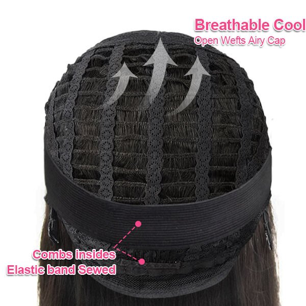 CLJHair breathable cap straight 5x5 HD lace wigs styles