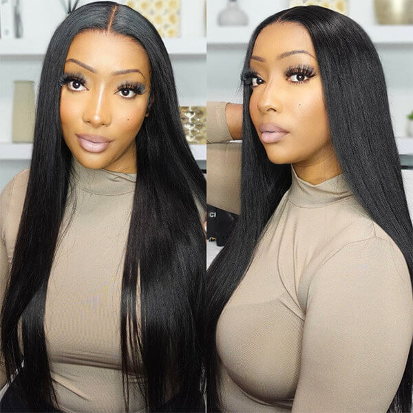 CLJHair breathable cap straight 5x5 HD lace wigs styles