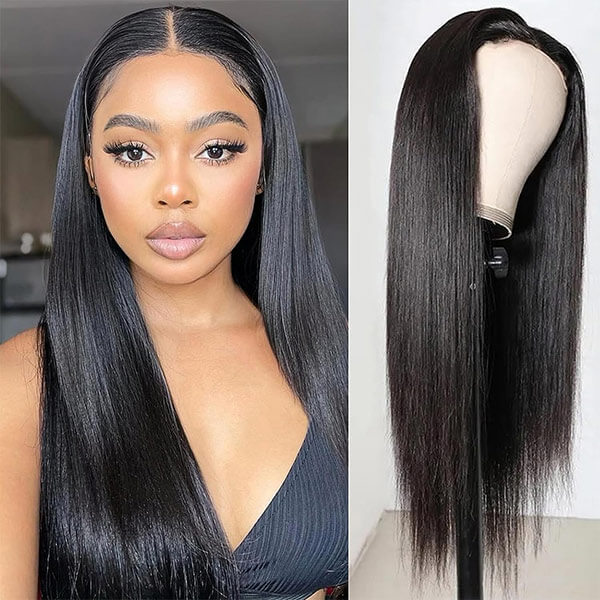 CLJHair optional cap size 5X5 hd lace wigs straight hair