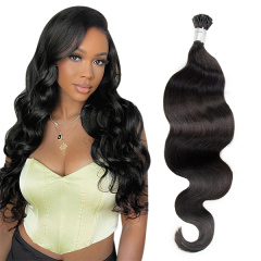 CLJHair body wave i tip 100 human hair extensions for sale