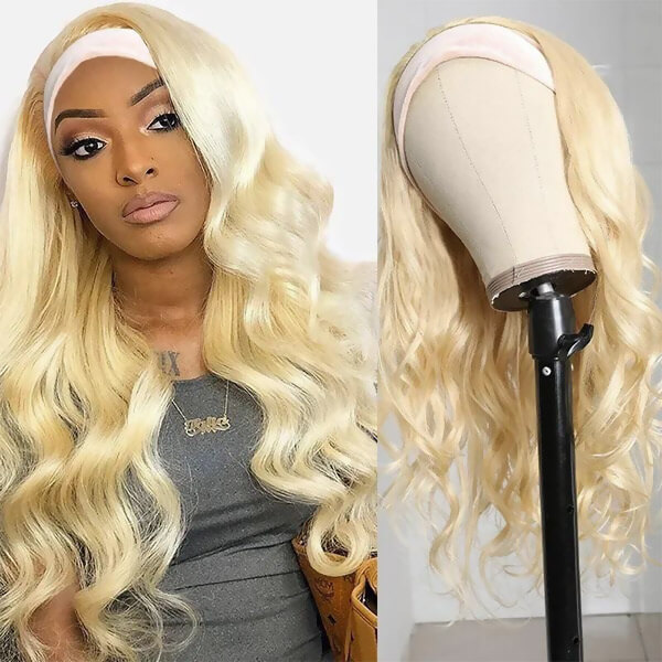 CLJHair blonde body wave headband wig human hair near me