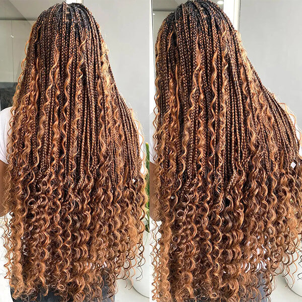 CLJHair #30 dark brown deep wave human hair bulk for extensions