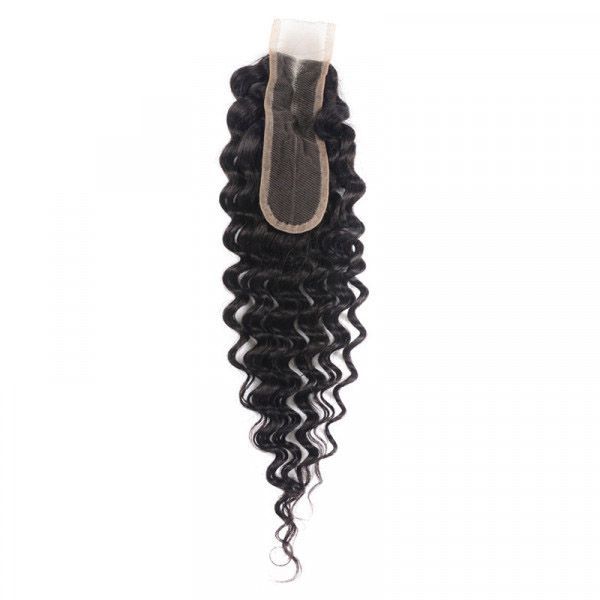 Cljhair Deep Wave Hair 2*6 Lace HD/ Transparent Closure Middle/Free/Three Part Natural Color Human Hair