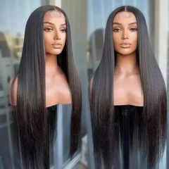 【Middle Deep Part】Cljhair 2x6 Kim K Transparent lace Closure Straight Wig 200%/250% Density Affordable Price Natural