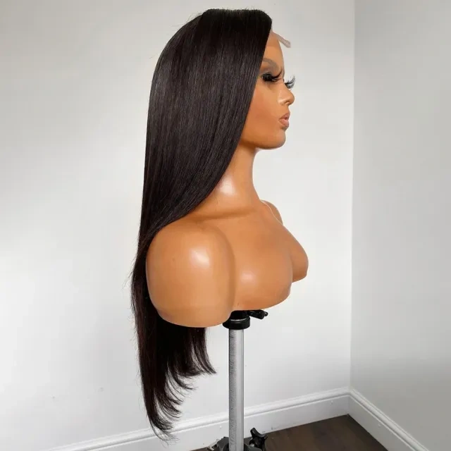 【Middle Deep Part】2x6 Kim K lace Closure HD Straight Wig 200%/250% Density Natural Affordable Price