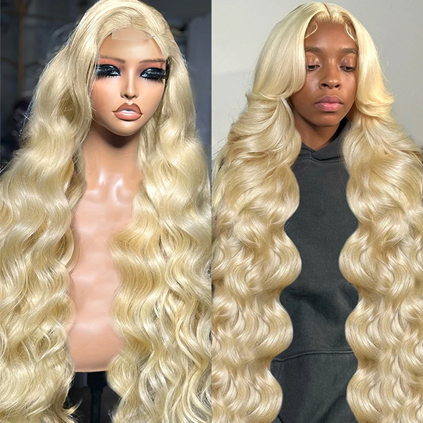 Cljhair【Middle Deep Part】2x6 Kim K lace Closure HD Bodywave Wig #613 Blonde 200%/250% Density Natural Affordable Price