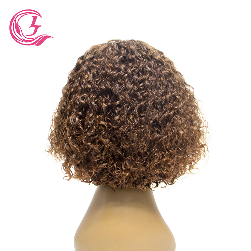 4x4 Transparent Closure Lace Bob Water Wave Wigs #4 Color Wig | CLJHAIR