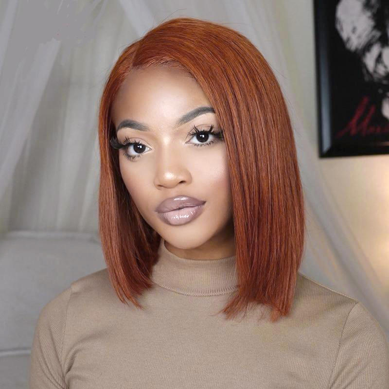 4x4 Transparent Closure Lace Straight #4 Color Bob Wigs Bobo | CLJHAIR