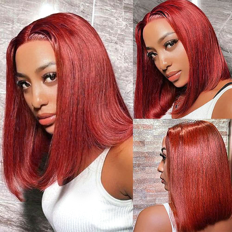 4x4 Transparent Closure Lace Straight #33 Color Bob Wigs Bobo | CLJHAIR