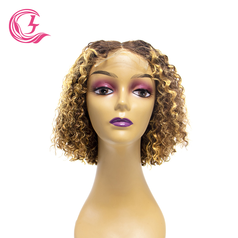 4x4 Transparent Closure Lace Water Wave P4-27 Color Bob Wigs Bobo | CLJHAIR