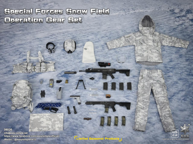 Easy&Simple 06026 Special Forces Snow Field Operation Gear Set