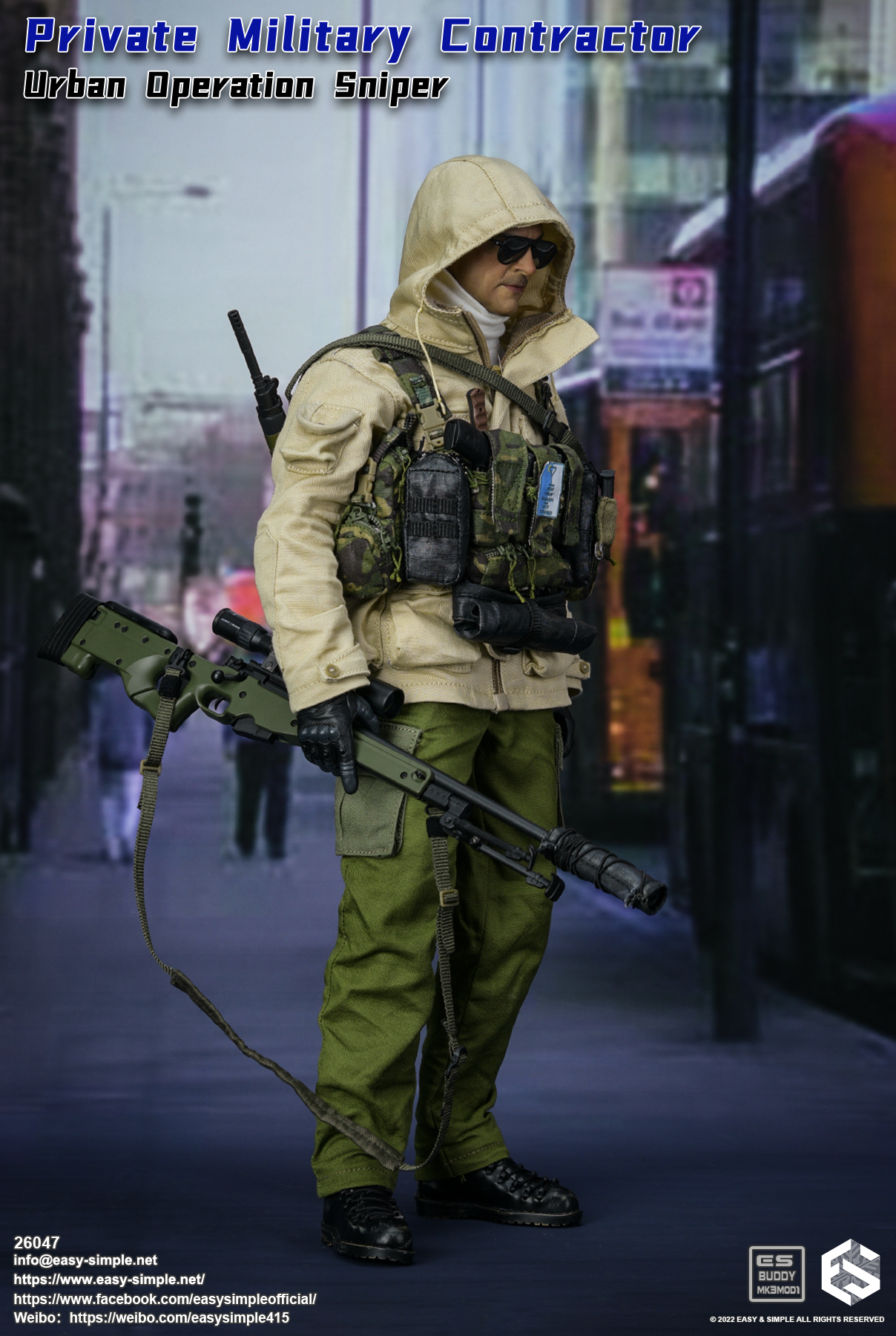 RECON - Private Military Contractor Urban Sniper(プライベートミリタリーコントラクター アーバンスナイパー) PMC 1/6 完成品 可動フィギュア(ES-26025) Easy&amp;Simple Easy&Simple ES Private Military Contractor PMC Urban Sniper