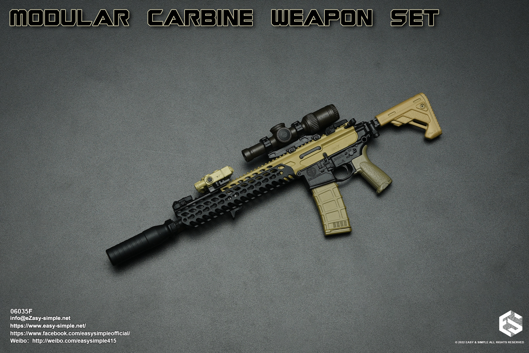 Easy&Simple 06035 – Best Military Toys – Action Figure Weapons