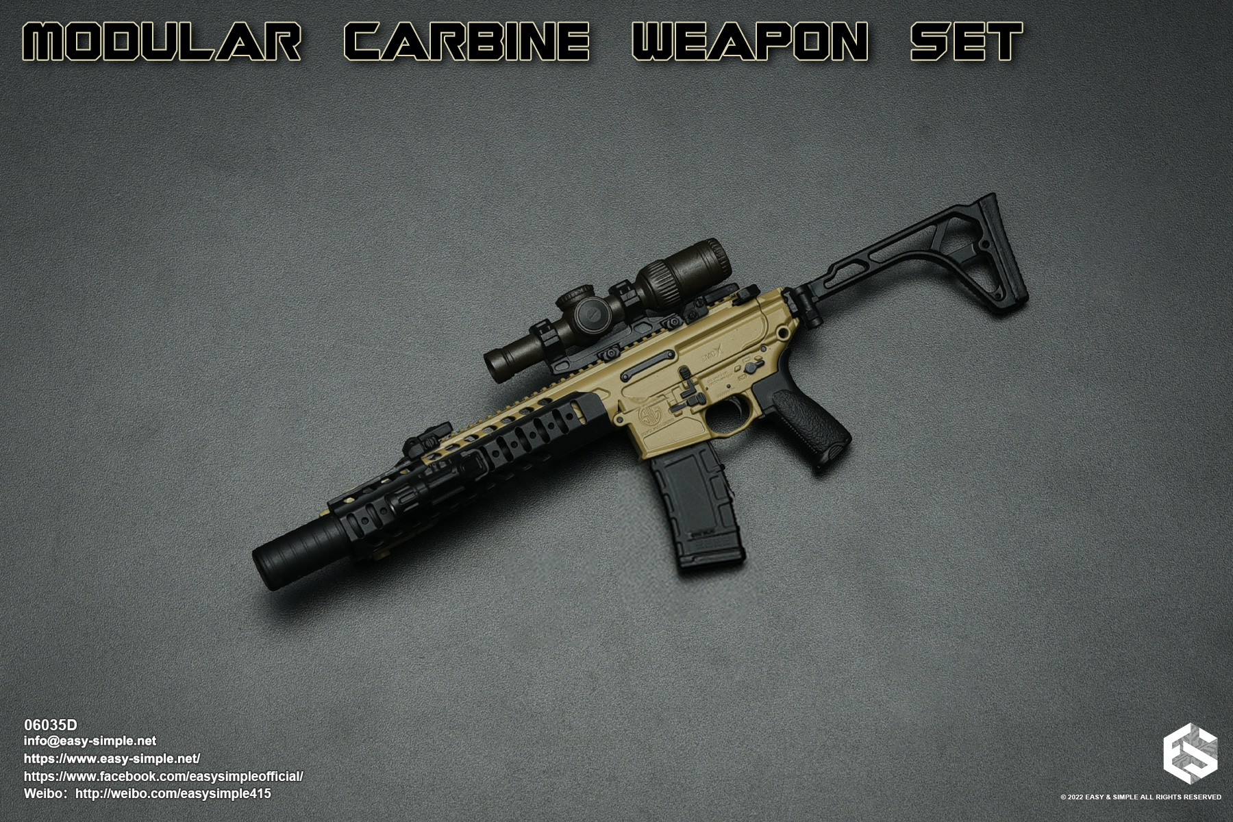 Easy&Simple 06035 – Best Military Toys – Action Figure Weapons