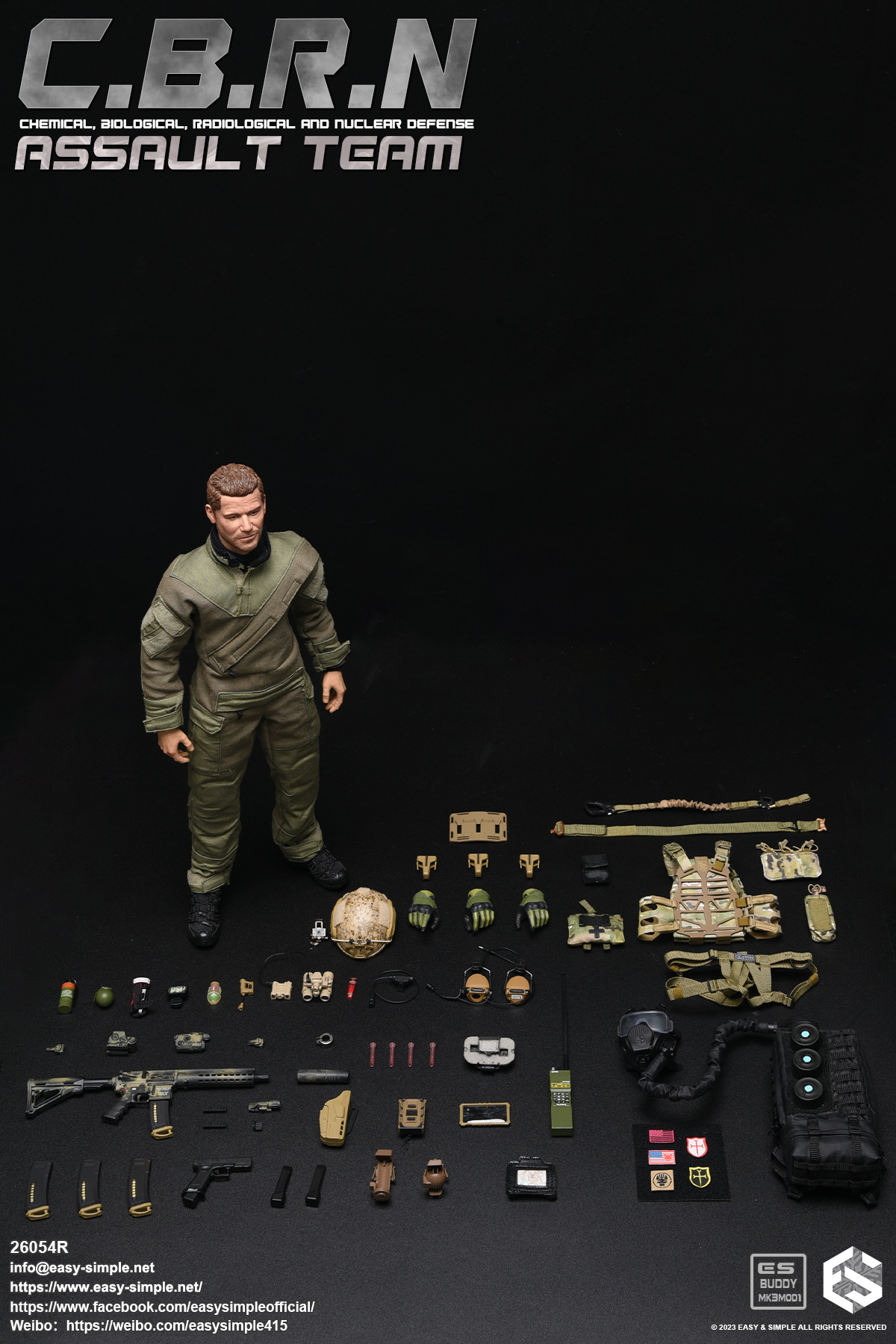Easy Simple – Custom Action Figures CBRN Team Red