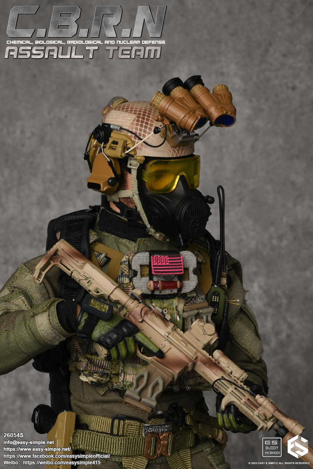 Easy Simple – Custom Action Figures CBRN Assault Team