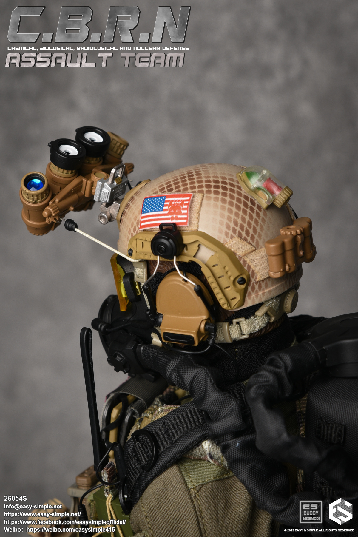 その他 EASY&amp;SIMPLE 1/6 CBRN Assault Team Easy&Simple C.B.R.N Assault Team Regular Ver. 1/6 Scale