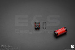 Polymer  5.56 Rifle Mag Pouch(black&red)