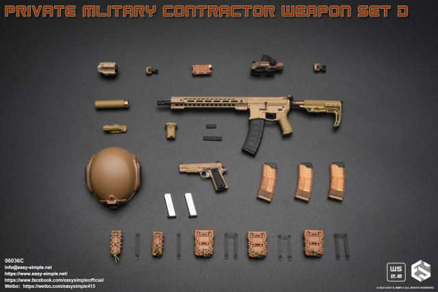 Easy&Simple 06036 Private Mlitary Contractor Weapon Set D