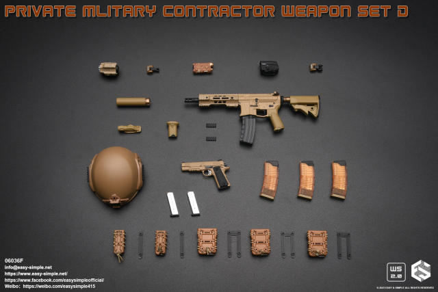 Easy&Simple 06036 Private Mlitary Contractor Weapon Set D