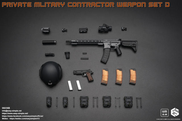 Easy&Simple 06036 Private Mlitary Contractor Weapon Set D