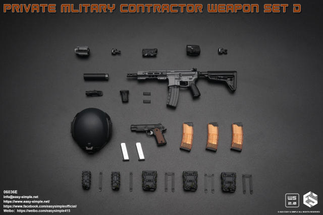 Easy&Simple 06036 Private Mlitary Contractor Weapon Set D