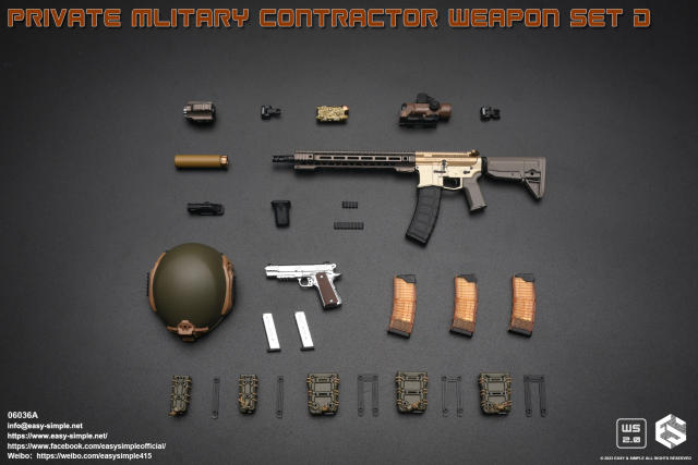 Easy&Simple 06036 Private Mlitary Contractor Weapon Set D