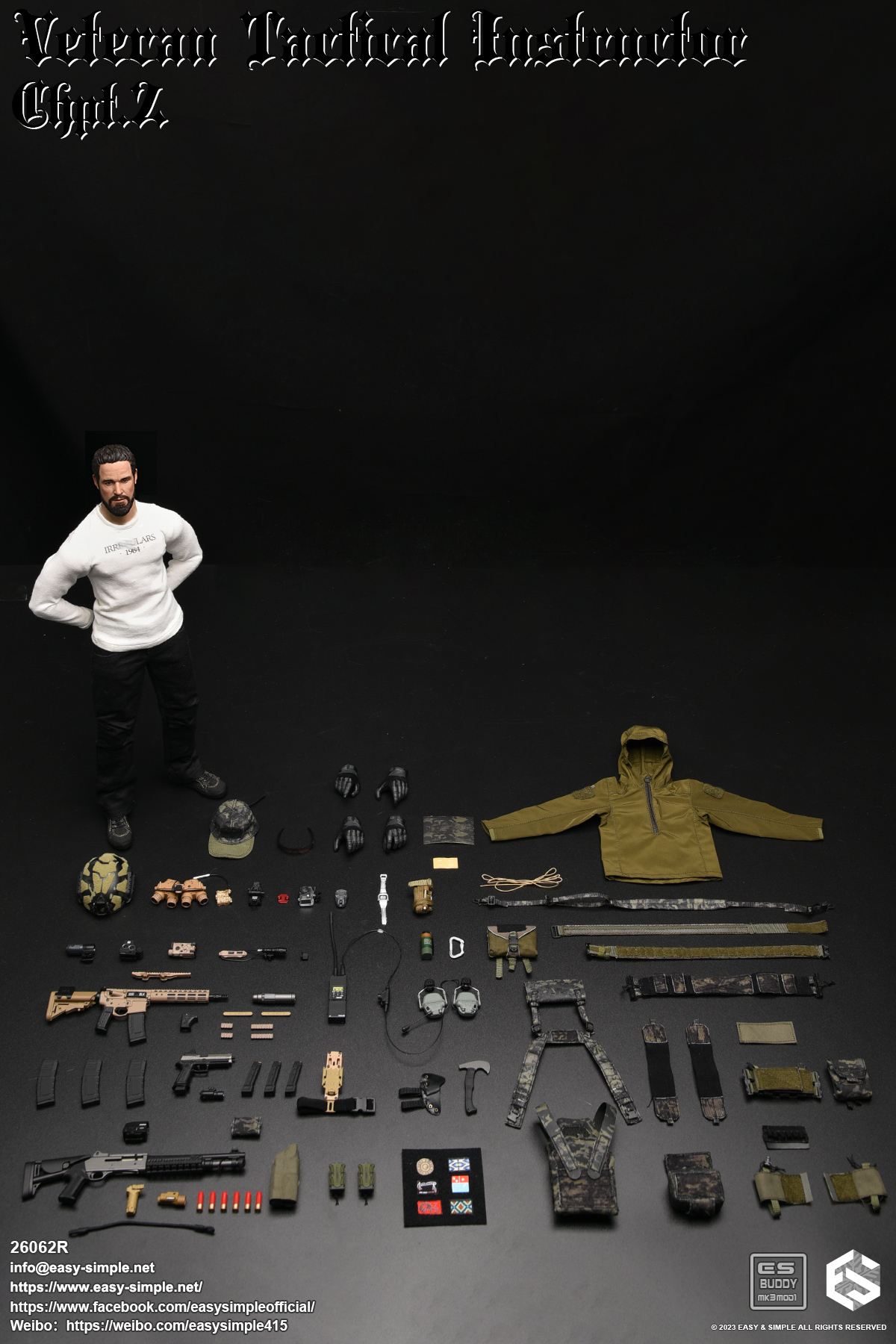 Easy&Simple 26062r 1/6 Veteran Tactical Instructor Chapter