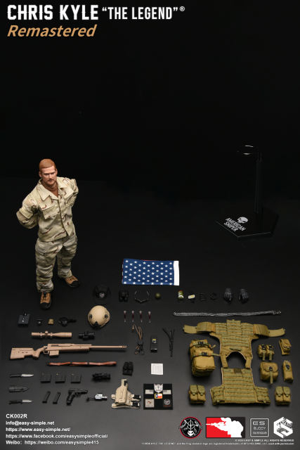 BlackOpsToys X Easy&Simple CK002R Chris Kyle "The Legend" Remastered Regular Version