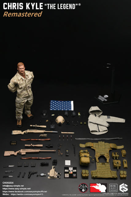 BlackOpsToys X Easy&Simple CK002DX Chris Kyle "The Legend" Remastered Deluxe Version