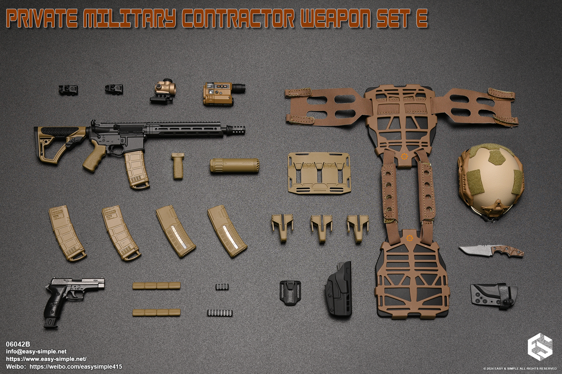 Private Military Contractor Weapon Set E – buy 1/6 scale weapon sets