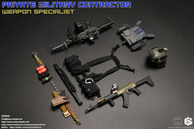 Easy&Simple 26069S Private Military Contractor Weapon Specialist