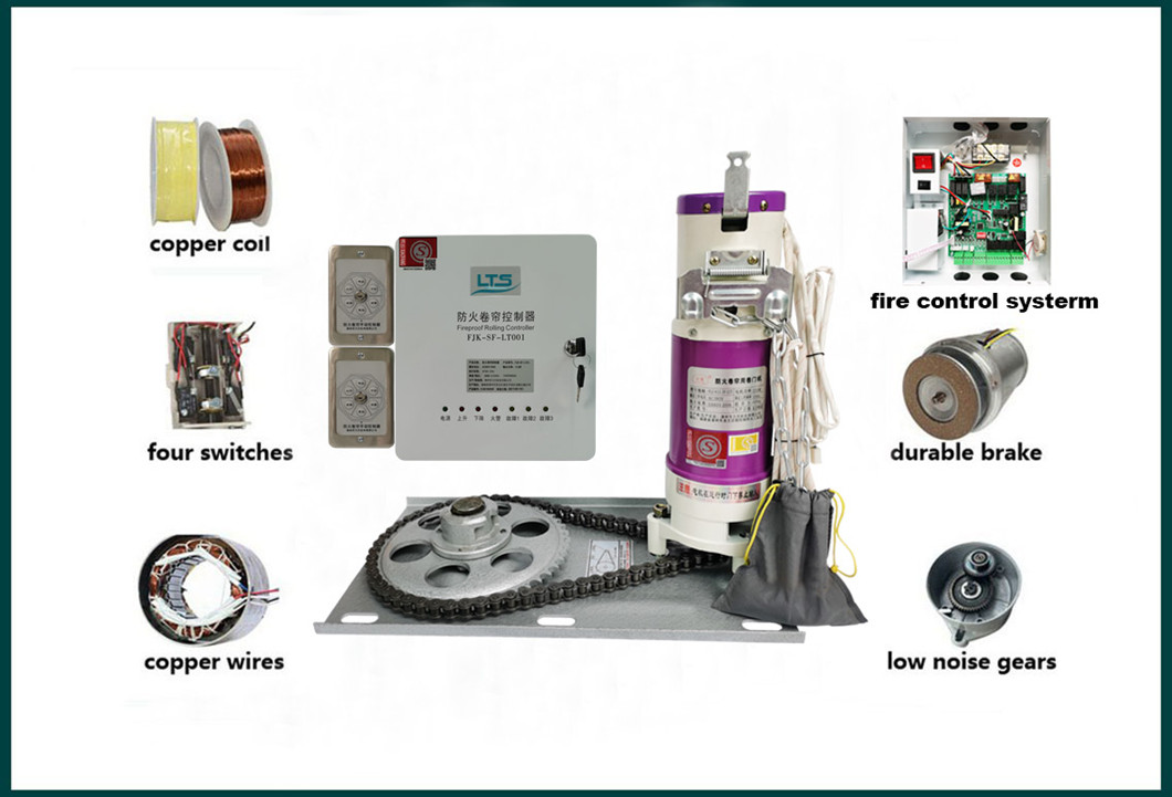 800kg fire rated roller shutter motor,Fireproof motor