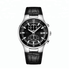 Watch Supplier Black Quartz Watches For Men's