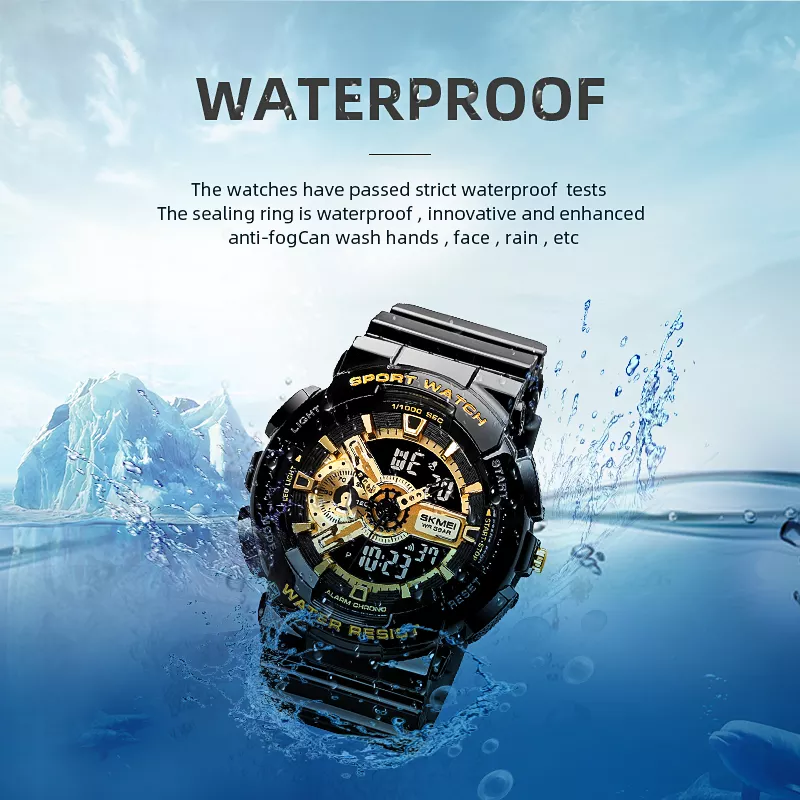 Wholesale Fashion Luxury Quartz Watch Waterproof Shock Watches 2022 Men Military Wrist Digital Alarm Sports Watch