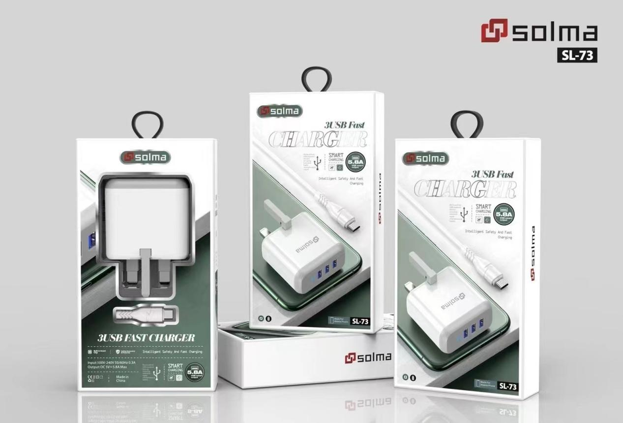 Three-port USB (1A 2.4A)Wall Charger