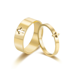 Gold Custom couple ring