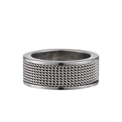Titanium steel men's ring