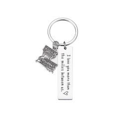 Customized Gift Stainless Steel Jewelry Charms Key Chain