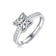 6A Moissanite Diamond Wedding Ring