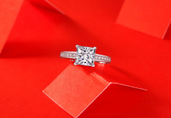 6A Moissanite Diamond Wedding Ring