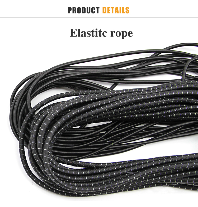 Custom Elastic Rope Braided Elastic Cord 8mm 10mm Good Latex Elastic Cords  Elastic Bungee Cord Shock Cord for Jumping Trampoline