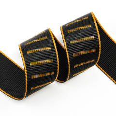 5cm彩色PP丙纶织带 2mm厚间色提花织带行李带 黑色箱包手提带肩带