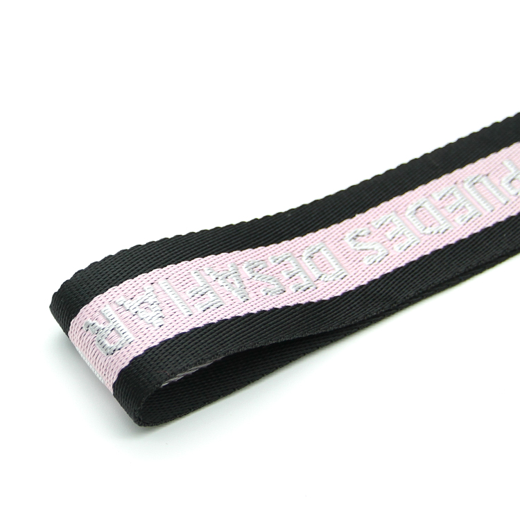 丙纶PP织带 间色斜纹背包带肩带腰带宠物带 logo字母提花织带