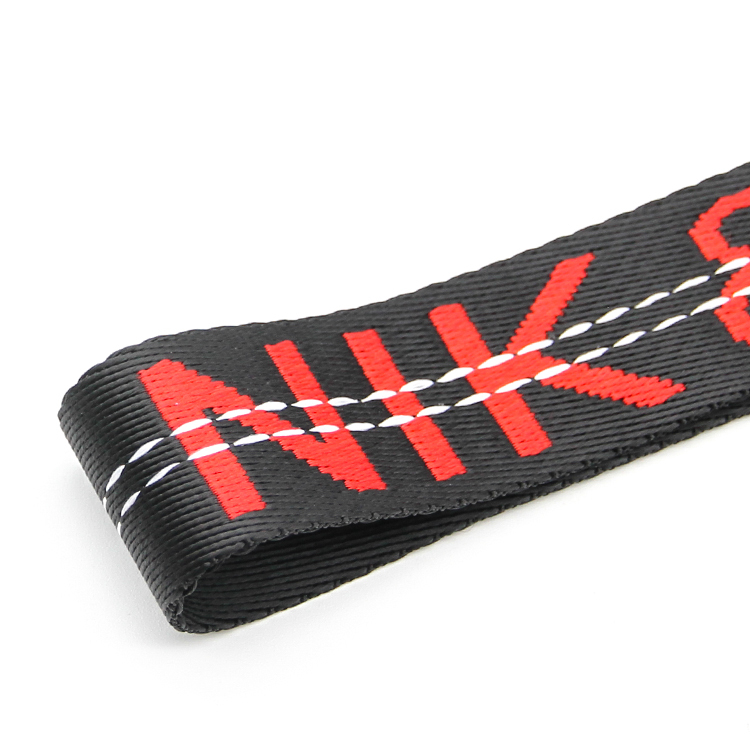 Red Letter Nylon Jacquard Webbing